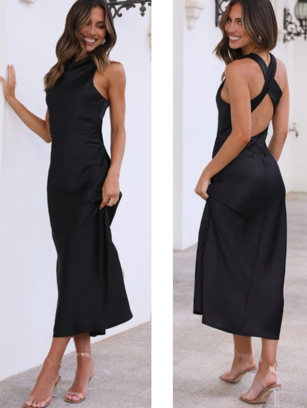 Hello Molly Hot Girl Approved Satin Maxi Dress US6